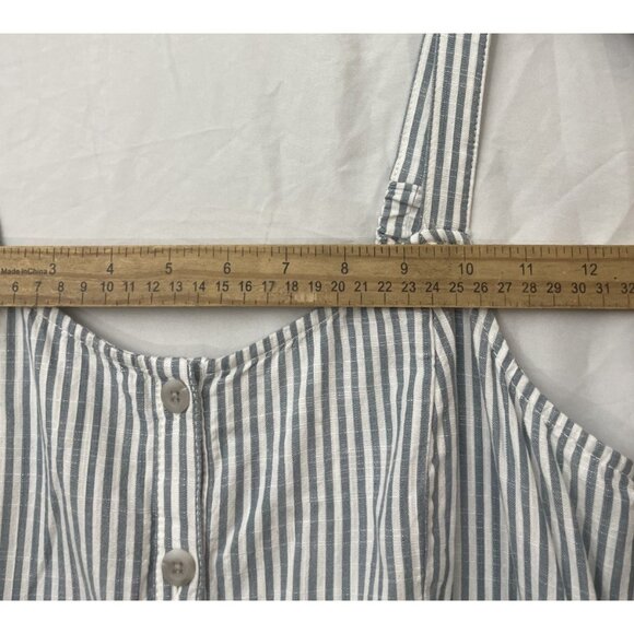 Isabel & Ingrid Dress Striped Blue White Sleeveless Size Small NWT - Picture 8 of 13